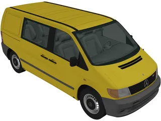 Mercedes-Benz Vito (1996) 3D Model preview