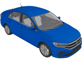 Volkswagen Polo (2020) 3D Model preview