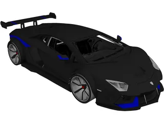 Lamborghini Aventador [Tuned] 3D Model preview