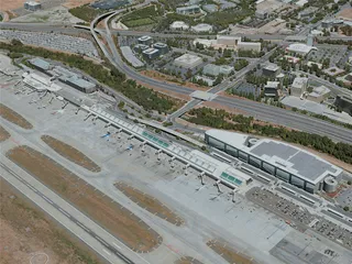 San Jose Airport, CA, USA (2020) 3D Model preview