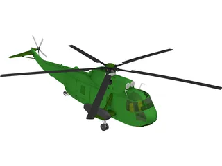 Sikorsky VH-3D Sea King (Presidential) 3D Model preview
