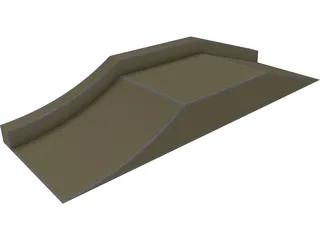 Ramp for Skeating 3D Model preview