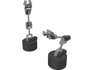 Lynxmotion SES Robot Arm 3D Model preview