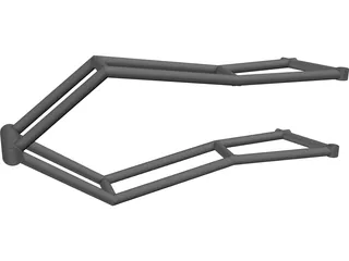 Chassis Motorcycle 3D Model preview