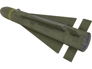 AGM-65K Maverick Missile 3D Model preview