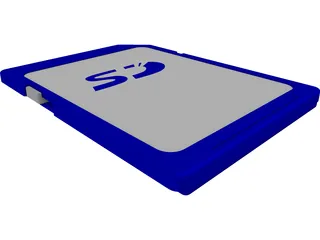 SD Card 3D Model preview
