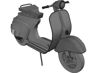 Scooter Vespa 3D Model preview