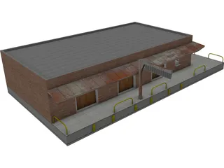 Depot Station 3D Model preview