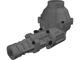 Transfer Gear Box 3D Model preview