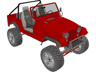 Jeep CJ7 (1980) 3D Model preview