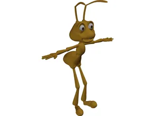 Cartoon Ant 3D Model preview