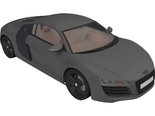 Audi R8 3D Model preview