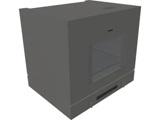 Gaggenau BL 253-110 Lift Oven 3D Model preview