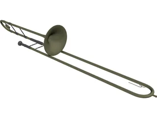 Trombone 3D Model preview