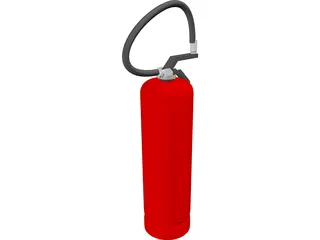 Fire Extinguisher 3D Model preview