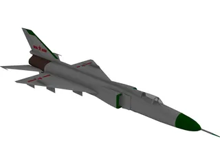 Shenyang J-8B 3D Model preview