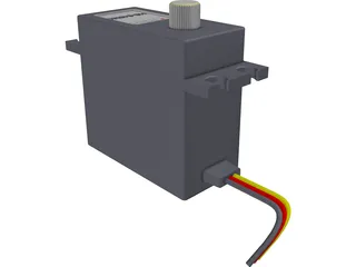 RC Hitec Servo HS-645MG 3D Model preview