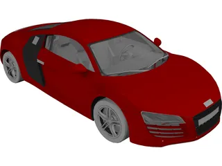 Audi R8 3D Model preview