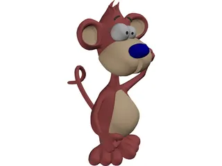 Monkey 3D Model preview