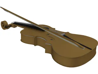 Violin 3D Model preview