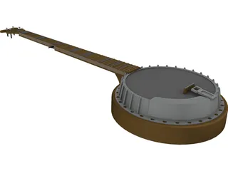 Banjo 3D Model preview