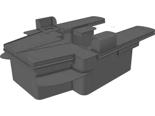 Supermarket Checkout 3D Model preview