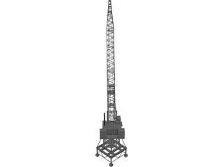 Port Crane 3D Model preview
