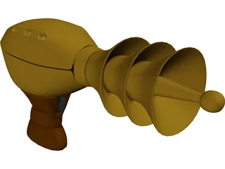 Alien Gun 3D Model preview