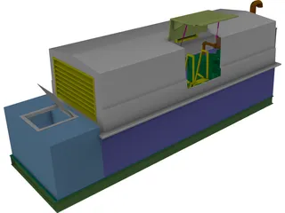 Sub-Grade Pump House 3D Model preview
