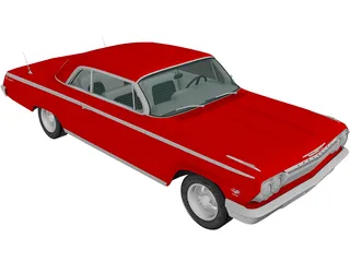 Chevrolet Impala SS (1962) 3D Model preview