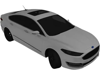Ford Fusion Titanium (2018) 3D Model preview