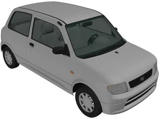 Daihatsu Mira (1998) 3D Model preview