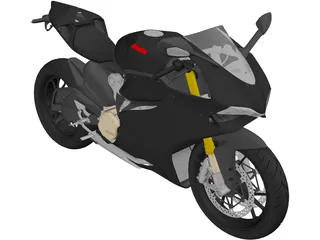 Ducati 1199 Panagale (2012) 3D Model preview