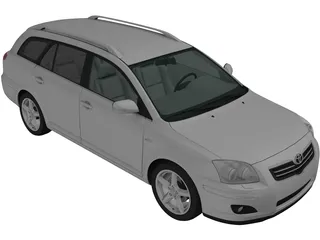 Toyota Avensis Wagon (2006) 3D Model preview