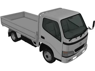Toyota Toyoace Flatbed (2006) 3D Model preview