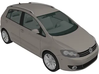 Volkswagen Golf Plus (2011) 3D Model preview