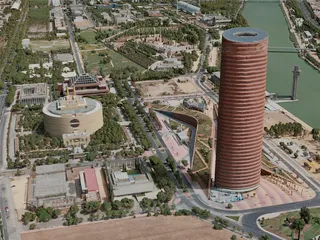 Seville City, Spain (2020) 3D Model preview