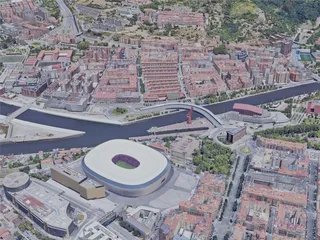 Bilbao City, Spain (2021) 3D Model preview