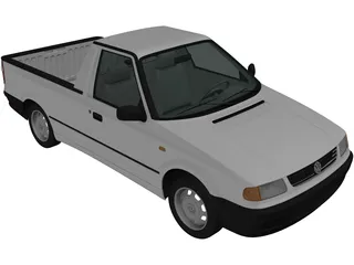 Volkswagen Caddy (1995) 3D Model preview