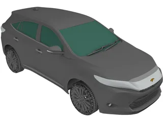 Toyota Harrier (2013) 3D Model preview