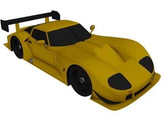 Marcos Mantara LM600 Group GT2 (1995) 3D Model preview