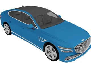 Genesis G80 (2020) 3D Model preview