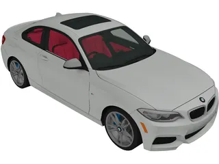 BMW M235i (2015) 3D Model preview