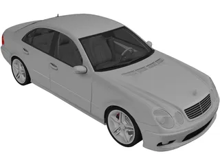 Mercedes Benz E55 AMG (2004) 3D Model preview