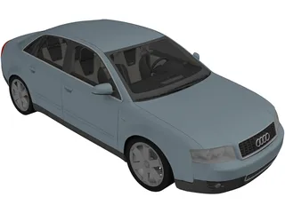 Audi A4 (2002) 3D Model preview