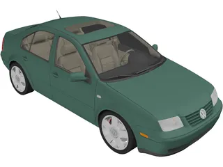 Volkswagen Jetta (2000) 3D Model preview