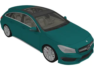 Mercedes-Benz CLA 250 Wagon (2015) 3D Model preview