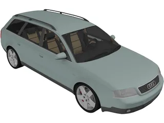 Audi A6 Avant (1998) 3D Model preview
