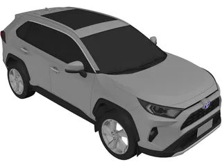 Toyota RAV4 Hybrid (2021) 3D Model preview