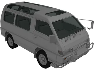 Mitsubishi Delica (1986) 3D Model preview